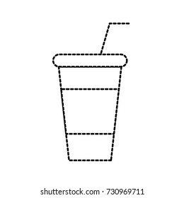 paper cup soda straw cola drink fresh cold