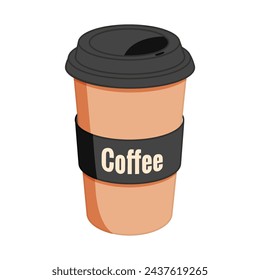 СKaffeepapiertasse. Vektorgrafik	
