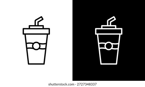Taza de papel blanco Icon Set Vector
