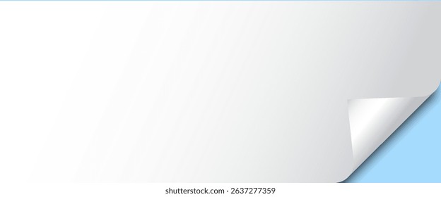 Paper curled corners for advertising and sale promo. paper with curl corner for book with transparent background.
