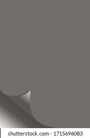 Papier mit abgerundeten Ecken Vektorillustration Element für Geschäftsnachrichten. Vektorillustration