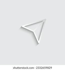 paper  cursor symbol icon. mouse click symbol