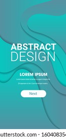 paper cut 3d abstract background banner colorful waves carving art concept wavy layout for flyer presentation or poster vertical copy space vector illustration