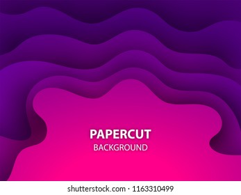 Paper cut abstract background.