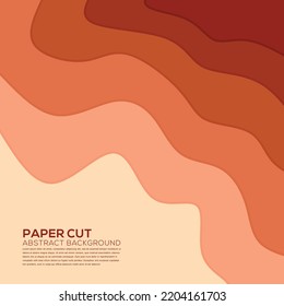 Paper cut abstract background colorfuel