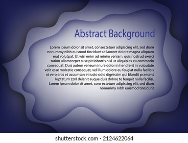 Paper cut abstract background, fluid illustration concept design for website templates, cards.