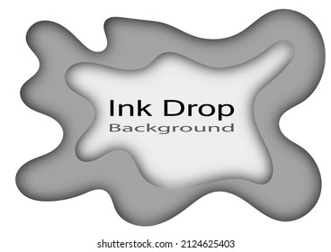 Paper cut abstract background, fluid illustration concept design for website templates, cards.