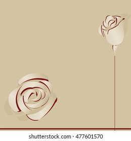Paper Cut Abstract Flower