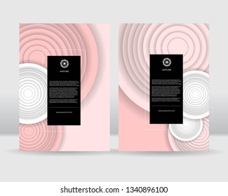 paper cut abstract poster template