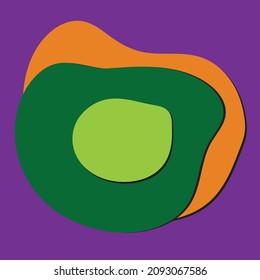 Paper cut artwork colorful background