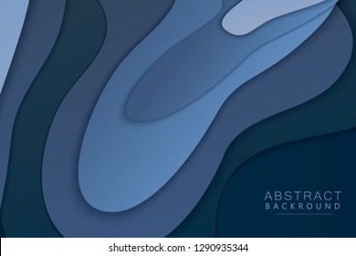 Paper cut background. Abstract realistic paper decoration for design. 3d Relief. Carving art. Vector illustration. Cover layout design template.