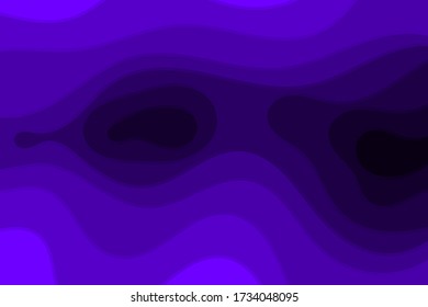 Paper cut background. Abstract realistic paper decoration for design textured with cardboard wavy purple layers. 3d Relief. Carving art. Vector illustration. Cover layout design template.


