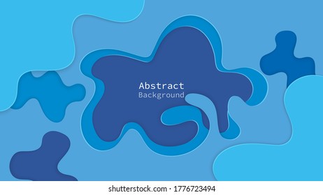 Paper cut background. Abstract background Vector illustration