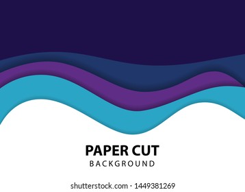 paper cut background. paper cut concept background