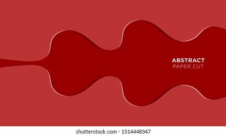 Paper cut background with soft color