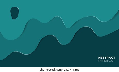 Paper cut background with soft color