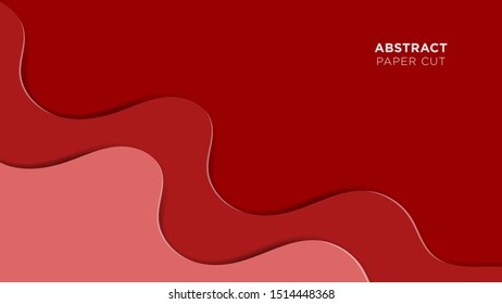 Paper cut background with soft color
