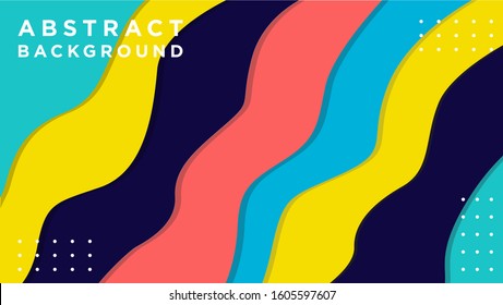 paper cut banner with 3D slime abstract background and waves layers. Abstract layout design for brochure and flyer. Paper art vector illustration