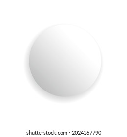 Paper cut bend out icon. Type of circle paper cut. Vector illustration.
