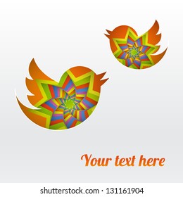 paper cut birds