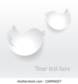 Paper cut birds
