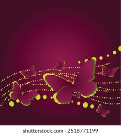 
Fondo de Vector de mariposa de corte de papel.eps