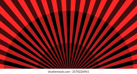 Paper cut circus stage with striped red and white lines curtains background. Papercut layers with stripe pattern. Vector background.