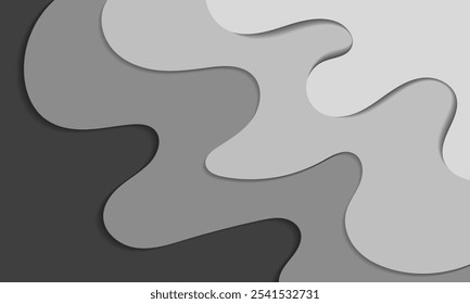 paper cut design with abstract background. Vector design layout for business presentations, banner, flyers, posters and invitations. blue color