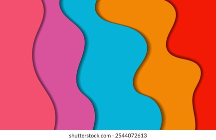 design de corte de papel com fundo abstrato. Layout de design vetorial para apresentações de negócios, banner, folhetos, cartazes e convites.