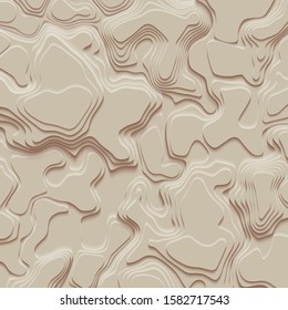 Paper cut design concept for flyers, presentations and posters. abstract topographic map concept with space for your copy. 3D Cartography concep background. Map mockup infographics. Wavy backdrop