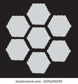 Diseño de corte de papel en color gris 