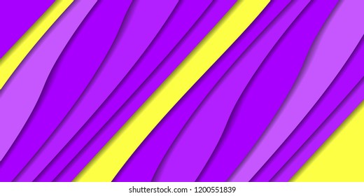 Paper Cut design. Stripe pattern. Vector illustration. Striped abstract background.