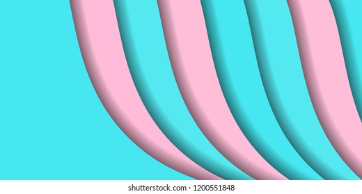 Paper Cut design. Stripe pattern. Vector illustration. Striped abstract background.