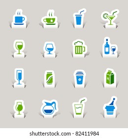 Paper Cut - Drink Icons