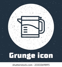 Paper cut Electric kettle icon isolated on grey background. Teapot icon. Paper art style. Vector