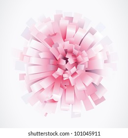 Paper cut flower
