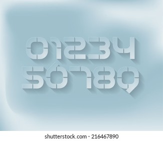 Paper Cut Font Type