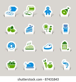 Paper Cut - Food Icons