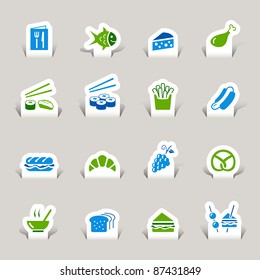 Paper Cut - Food Icons