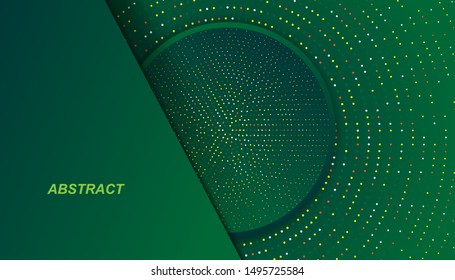 Paper cut and haltfone background template