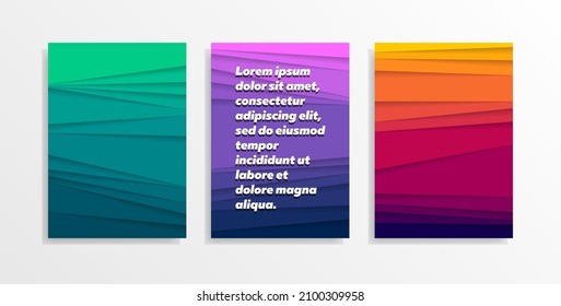 Diseños de corte de papel para banners, folletos y volantes.
