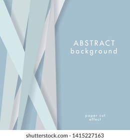 Paper cut lines background for graphic design. Abstract geometric frame. Vector line design. Vector backdrop for business template