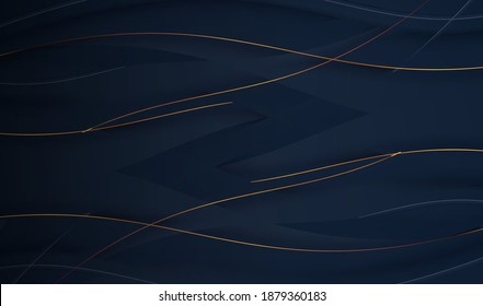 Paper cut luxury gold background with metal texture 3d abstract, for gift card,  Poster on wall poster template,  landing page, ui, ux ,cover book,  banner, 
