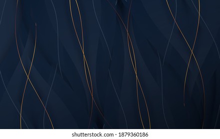 Paper cut luxury gold background with metal texture 3d abstract, for gift card,  Poster on wall poster template,  landing page, ui, ux ,cover book,  banner, 