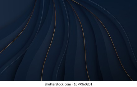 Paper cut luxury gold background with metal texture 3d abstract, for gift card,  Poster on wall poster template,  landing page, ui, ux ,cover book,  banner, 
