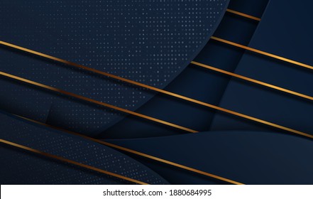 Paper cut luxury gold background with metal texture 3d abstract, for gift card,  Poster on wall poster template,  landing page, ui, ux ,cover book,  banner, 
