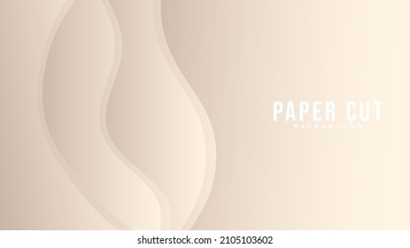 Recorte de papel fondo mínimo con espacio de copia para texto , ilustración Vector EPS 10