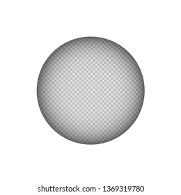 paper cut mock up circle on white background
