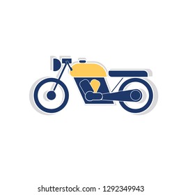 paper cut motorcycle vector illustration can use for, website, mobile app, poster, flyer, coupon, gift card, smartphone template, web design