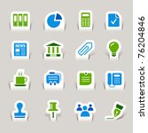 Paper Cut - Office and Business icons